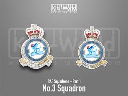 Kitsworld SAV Sticker - British RAF Squadrons - No.3 Squadron 